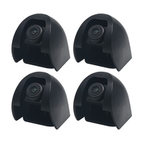 Caméra de tableau de bord de voiture à vision panoramique à 360 degrés, 4 caméras, 1080p, grand angle, vue panoramique 3D