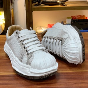 Zapatillas de Deporte de Diseño para Hombre, Zapatillas de Piel de Cocodrilo Genuina de Lujo, Zapatos Deportivos Casuales de Cuero de Alta Gama, Estilo Unisex - Product Image 3