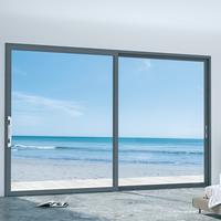 Ventana Corredera de Aluminio de Seguridad con Cerradura Restrictora, Prevención de Caídas, Ventana Horizontal de Doble Acristalamiento para Casa Familiar o Fábrica