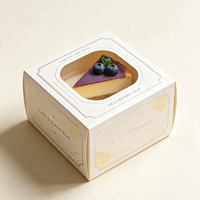 Boîtes d'emballage pliables personnalisées pour beignets et pâtisseries avec fenêtre transparente pour les boulangeries, les plats à emporter et les services de restauration