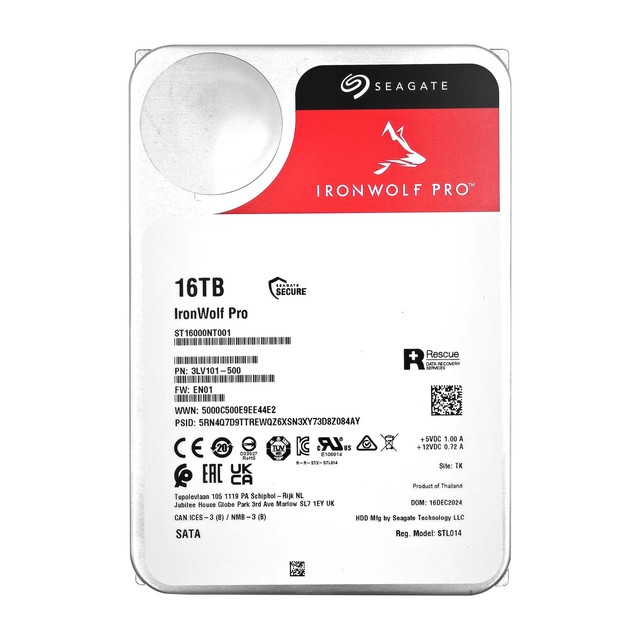 Original ST16000NT001 Cool Wolf PRO Internal New 16TB Mechanical Hard Drive SATA 7200RPM Aluminium Alloy Shell NAS Dedicated