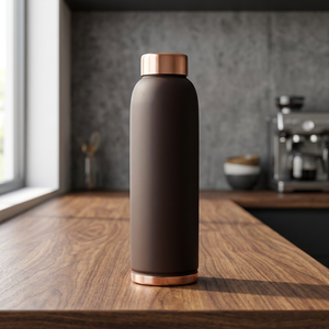 Nueva Botella de Agua Borosil Eco Copper de 1 Litro, Diseño Marrón a Prueba de Fugas, Suministro al por Mayor para Exportación - Product Image 3