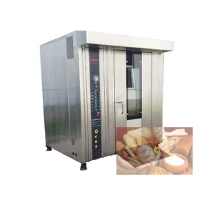 rotary oven pizza making automatic with steam function 32 trays rotary oven baking bread making machine electric