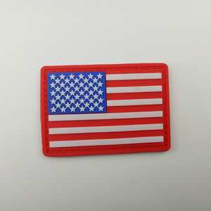 Cá nhân 3D/2D logo dập nổi cao su mềm PVC chiến thuật vá tùy chỉnh <span class=keywords><strong>Hot</strong></span> Bán nhãn với Velcro ủng hộ khác nhau cờ huy hiệu - Product Image 3