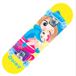 Skateboard en bois à quatre roues <span class=keywords><strong>pour</strong></span> adolescents, garçons et filles, modèle de skateboard <span class=keywords><strong>pour</strong></span> débutants HB12 - Product Image 3