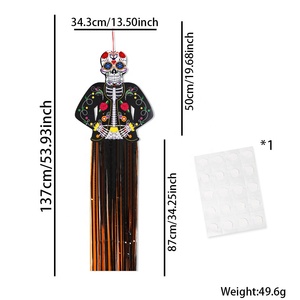 Trending Large Day of the Dead Hanging <strong>Decor</strong> Dia De Los Muertos Hanging Sugar Skull for <strong>Halloween</strong> Party Home <strong>Decor</strong> - Product Image 5