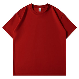 เสื้อยืดสั่งทำพิเศษ สีแดงแองโกลา ผ้าฝ้ายสีพื้น ใส่ได้ทั้งชายและหญิง สวมใส่สบายๆ - Product Image 1