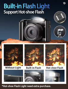 กล้องดิจิตอล DSLR 48MP 4K ขนาดกะทัดรัด สำหรับการเดินทาง ถ่ายภาพสไตล์วินเทจ ระดับมืออาชีพ - Product Image 6