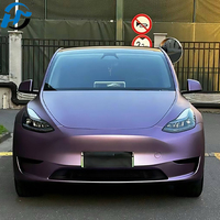 Impermeable Raspberry Pink Purple Mate PET TPU Vinilo autoadhesivo Calcomanías de envoltura de motocicleta Pegatinas de coche Característica de autorreparación