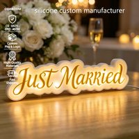 Paisen, enseigne lumineuse LED en silicone personnalisée, forme et couleur LED personnalisées, OEM pour la décoration d'anniversaire/de mariage, lumière de Noël
