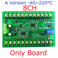 Module de capteur de température 8 canaux DC 8-30V PT100 RTD RS485 Modbus RTU, capteur de platine -40~500°C, mesure de tension
