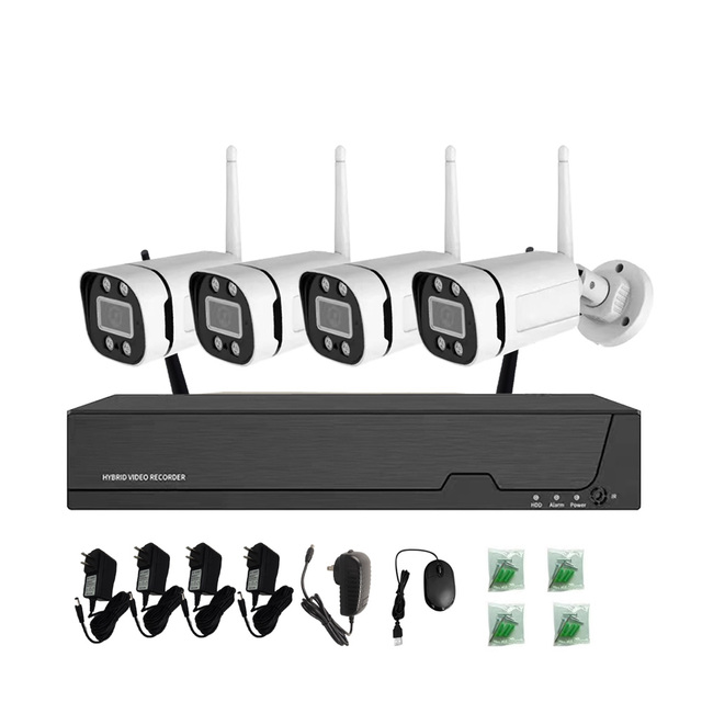 Hot Qearim XMeye 1080P 2MP 3MP 4CH 8CH Microphone HD Wireless Strong WiFi NVR Security Network Camera System CCTV Kit