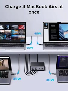 Caricatore USB C GaN UGREEN da 200W con 8 Porte, Stazione di Ricarica da Scrivania, Caricatore Rapido USB C per <span class=keywords><strong>Samsung</strong></span> Galaxy S25 - Product Image 5