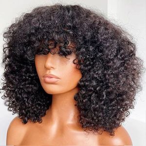 Perruques Courtes Bouclées Pixie en Gros, Sans Colle, Vente Directe Usine, Cheveux Brésiliens Bruts, Perruques Bob en Cheveux Humains Fabriquées à la Machine pour Femmes - Product Image 1