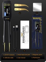 FNIRSI LCR-ST1 Mini pince à épiler intelligente LCR SMD ESR testeur résistance capacité inductance continuité Diode Test outils de mesure