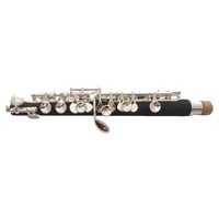 Ebony C-Key Western Piccolo-Professional-Grade Silver-Plated Wind Instrument for Beginners & Examinations