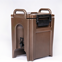 Conteneur Commercial Isotherme en PE pour Boissons, Capacité 20L, Robinet Anti-Fuite, Transporteur Thermique Robuste pour Boissons Chaudes/Froides