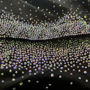 Bling <span class=keywords><strong>Custom</strong></span> Letter Strass Transfer Sheets Trim Fringe Patch Crystal Hotfix Strijk-op DIY T-Shirt Platte Steentjes - Product Image 1