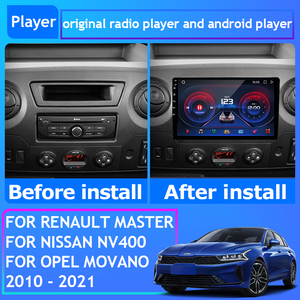 Système <span class=keywords><strong>autoradio</strong></span> Android <span class=keywords><strong>2</strong></span> Din 10 pouces avec écran IPS <span class=keywords><strong>pour</strong></span> <span class=keywords><strong>Renault</strong></span> <span class=keywords><strong>Master</strong></span> <span class=keywords><strong>pour</strong></span> NV400 Opel Movano 2010-2021 Navigation GPS - Product Image 3