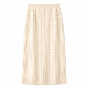 Completo da donna in maglia slim-fit elegante e comodo per l'autunno/inverno 2026: Cardigan e gonna a vita alta - Product Image 4