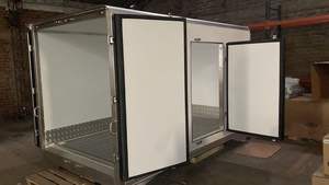 Corps de boîte de camion de réfrigération de modèle de 16ft JMC/JAC LC avec des pièces de rechange de châssis de camion d'<span class=keywords><strong>ISUZU</strong></span> de plancher de conduit de FRP et d'aluminium - Product Image 5