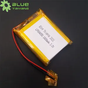 蓝色泰阳804050 li聚合物电池3.7v 1800mah 6.66wh lipo锂离子电池3.7v 1800mah
