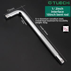 Clé à douille longue de qualité industrielle, clé à douille <span class=keywords><strong>coudée</strong></span>, clé dynamométrique, clé à douille allongée, outil en forme de L - Product Image 1