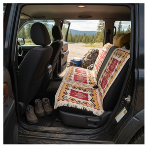 Ensemble de tapis de siège de voiture lavable de style Kilim Tapis de couverture de sièges de voiture fabriqué à la machine - Product Image 3