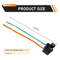 Aksesori Lampu Mobil Soket Lampu Depan Mobil H7 Soket Bohlam Lampu Depan Mobil Universal Tahan Suhu Tinggi