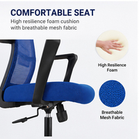 Silla de Oficina Ergonómica Ajustable Giratoria de Cuero PU, Silla de Secretaria con Ruedas, Moderna, Ejecutiva, Venta al Por Mayor Directa de Fábrica, MOQ 5