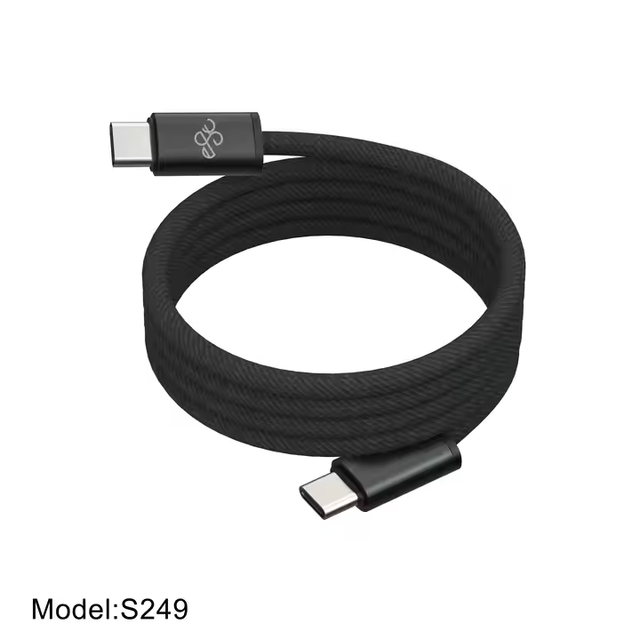 Magnetic Magic Rope Data Cable Fast Charging Type-C Charging Durable Nylon Braided Cable for Mobile Phone Tablet