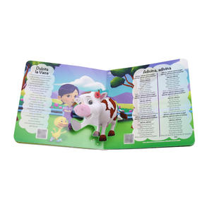 Livres de planche d'animaux à couverture rigide personnalisés pour enfants, <span class=keywords><strong>livre</strong></span> d'activités d'éducation précoce pour bébés, <span class=keywords><strong>livre</strong></span> d'impression de chiot avec vernis UV - Product Image 2