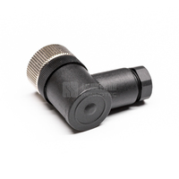Connecteur de câble étanche M12 LP12 8 broches mâle-femelle coudé, connecteur de capteur câblable sur site 2 3 4 5 6 8 12 broches