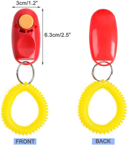 Factory Wholesale Universal Animal Pet <b>Dog</b> Training Clicker with Wrist Bands Strap - Product Image 5