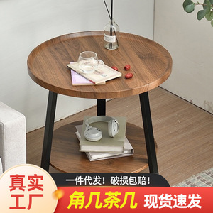 Bona <b>Gold</b> Square Coffee <b>Table</b> Wood <b>Round</b> Decorative Living Room <b>Side</b> <b>Table</b> Nordic Style Small Apartment Use - Product Image 5