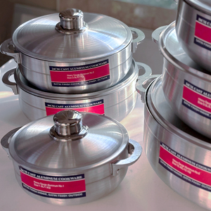 Marmite en aluminium moulé sous pression <span class=keywords><strong>de</strong></span> qualité supérieure avec couvercle en aluminium, ensemble d'ustensiles <span class=keywords><strong>de</strong></span> cuisson, batterie <span class=keywords><strong>de</strong></span> <span class=keywords><strong>cuisine</strong></span> - Product Image 6