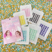 36 Parches/Hoja, Parches para Granos en Forma de Estrella y Corazón, para Maquillaje Facial, Venta al por Mayor, Colores Surtidos