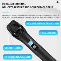 TNH PM-CU102 mikrofon dinamis nirkabel UHF genggam profesional terbaik mikrofon untuk menyanyi Karaoke Gereja