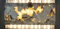 Dalle de granit naturel lumineux de Patagonie, panneau mural translucide, comptoir, meubles de salle à manger translucides