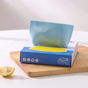 Chiffon de nettoyage pour lunettes en boîte, sans peluches, séchage rapide, facile à nettoyer, pour lunettes, vaisselle de cuisine, miroirs - Product Image 2
