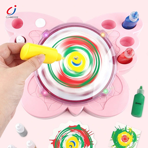 Chengji bambini <span class=keywords><strong>disegno</strong></span> gioco Set giocattoli cartone animato colorato fatto a mano rotante <span class=keywords><strong>farfalla</strong></span> fai da te Set di giocattoli per la pittura di bambini arte e artigianato - Product Image 2