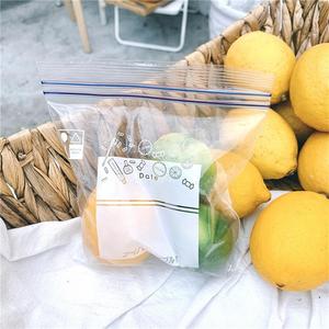 Sustom LDPE Transparent Single Double Chain Zipper Color Transparent <b>Zip</b> Freezer <b>Bags</b> For Food - Product Image 5