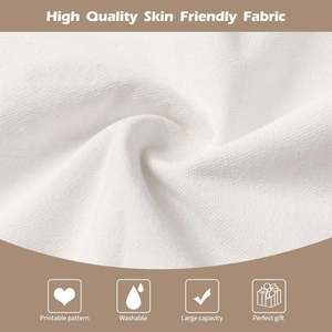 Bolsas Tote Modernas de Verano para Sublimación, Impresión en Pantalla, Lienzo en Blanco Reutilizable y Lavable para Manualidades DIY - Product Image 3