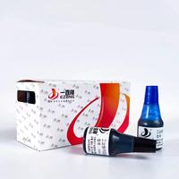 Encre à séchage rapide noire, bleue, rouge de bonne qualité pour tampon Flash pour métal, plastique, papier, 25 ml/flacon 1000ML