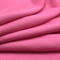 Tejido de punto jacquard de una sola cara teñido con hilo, 100% poliéster elástico y arrugado para trajes de baño de mujer