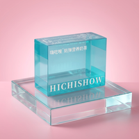 Boîtes d'emballage pliables en PET transparent avec impression, boîte de présentation semi-transparente pour boissons solides