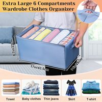Haute qualité grande capacité personnalisé économiser de l'espace pliable placard organisateur garde-robe pour jean vêtements pantalons