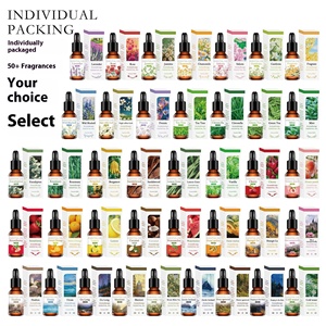 50 Aromas, Aceites Esenciales 100% Puros, Naturales y Orgánicos para Difusor de <span class=keywords><strong>Aromaterapia</strong></span>, Humidificador, SPA en Casa, Relajación - Product Image 1