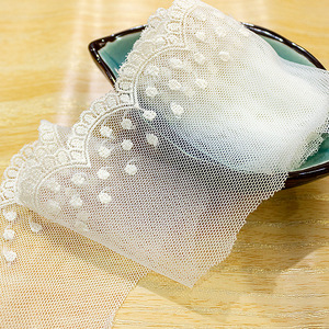 Nuovo arrivo RYL, passamaneria in pizzo a pois <span class=keywords><strong>con</strong></span> motivo a onde larghe 6,5 cm per accessori cosplay anime e Lolita - Product Image 5