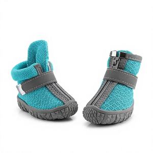 Scarpe Traspiranti per Cani di Piccola Taglia, Set da 4 Pezzi, Stile Sportivo in Gomma e Cotone per Cuccioli, Ideali per Pavimenti Caldi e Gatti - Product Image 4